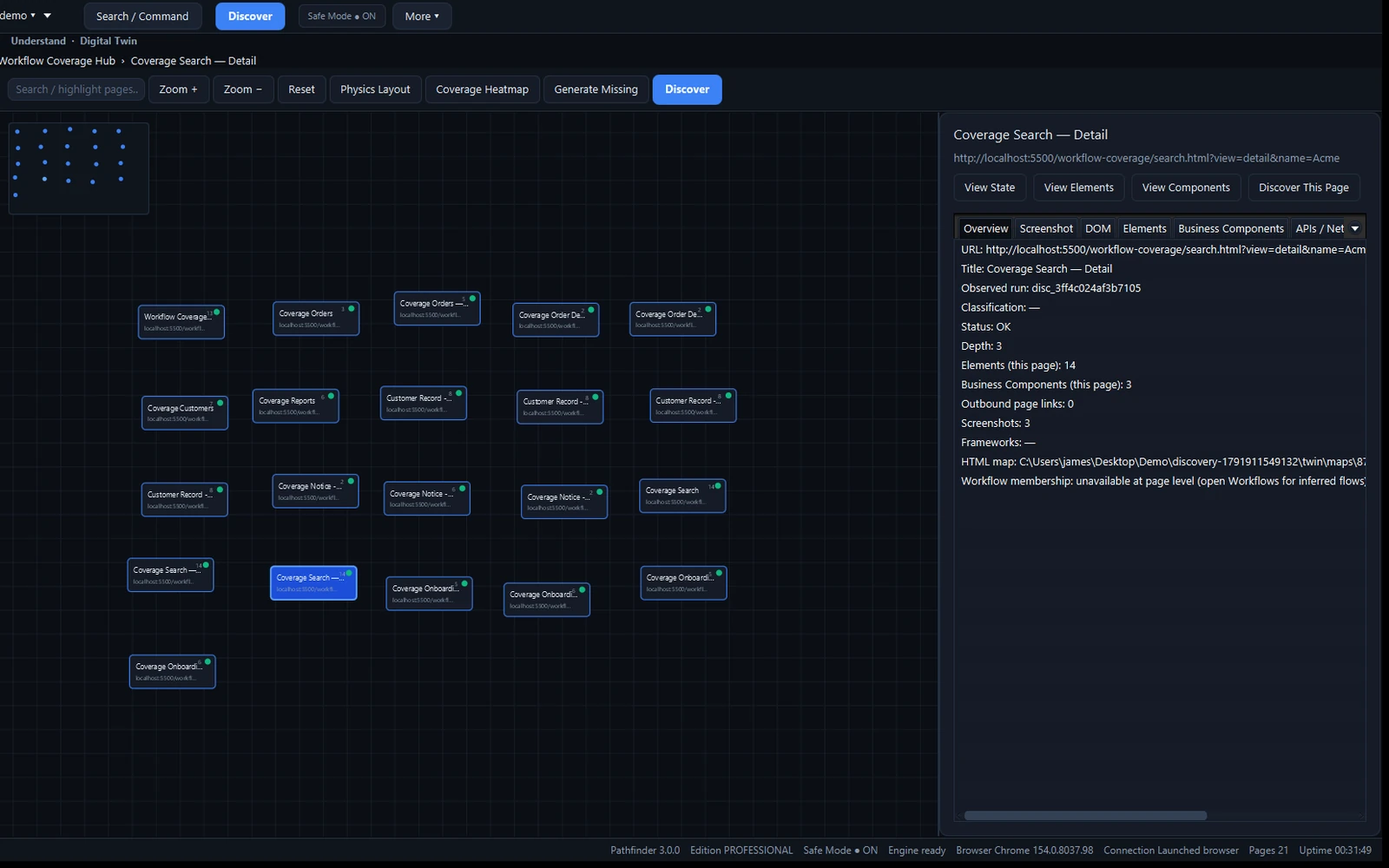Digital Twin — Pathfinder Studio product screenshot