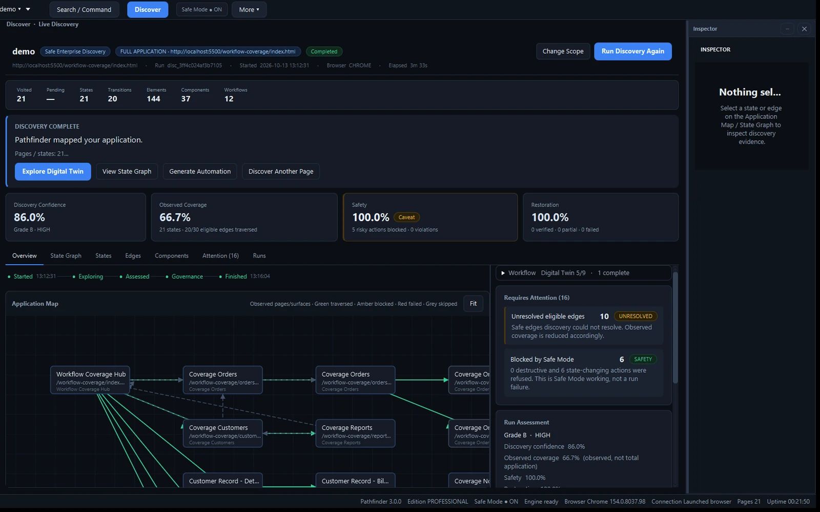 Application Discovery — Pathfinder Studio product screenshot